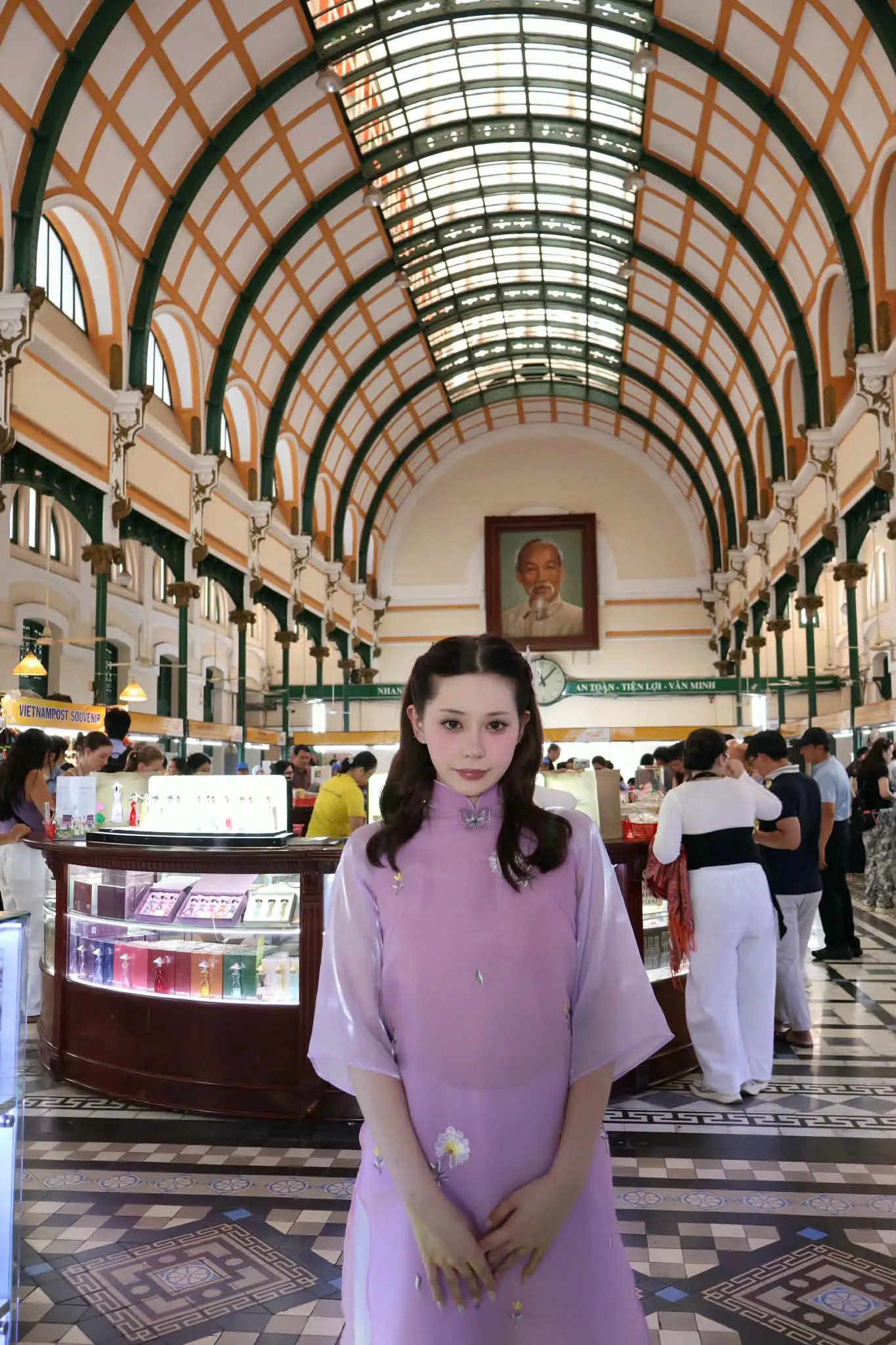 Inside the Saigon Central Post Office