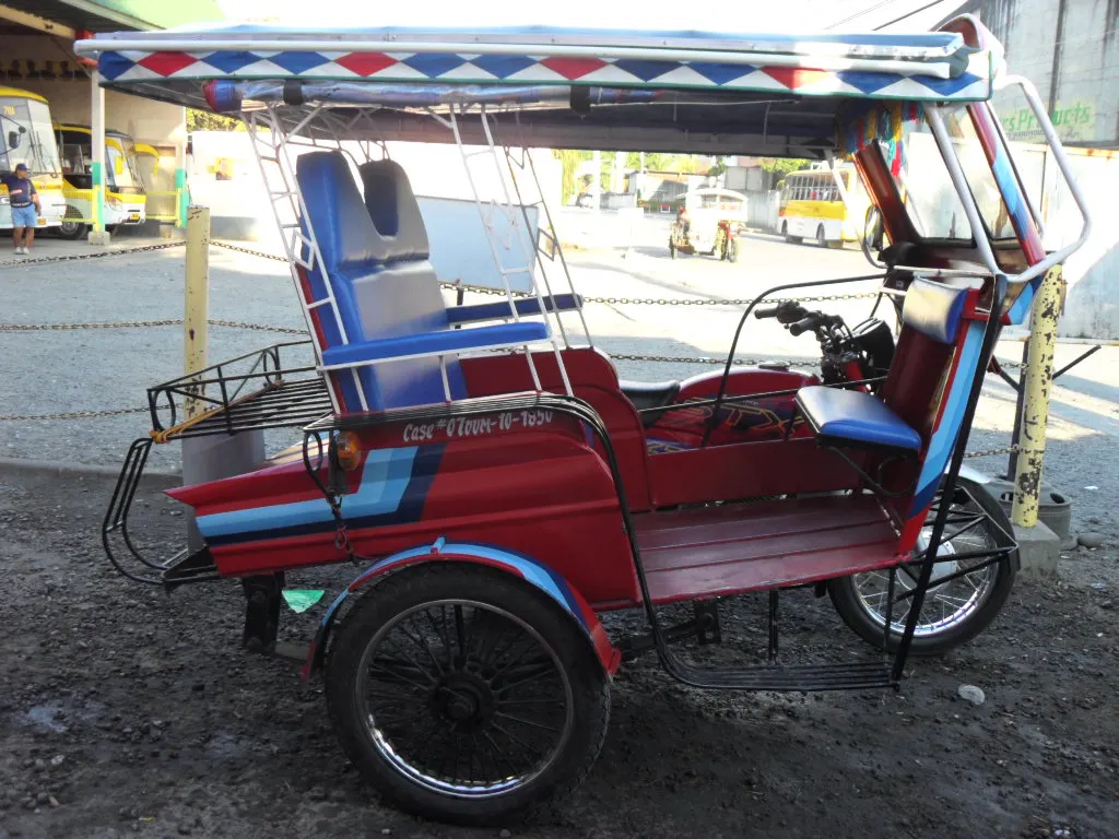A motorised tricycle in Dumaguete, Philippines