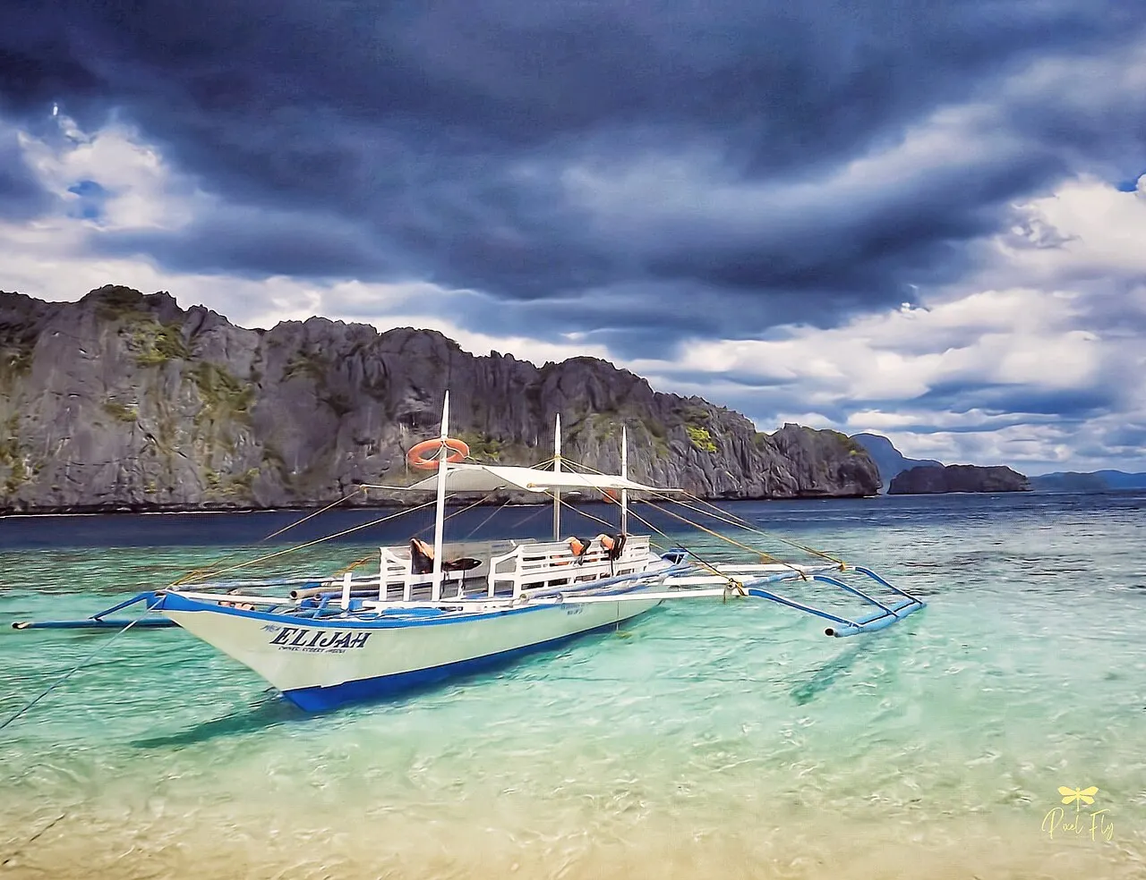 Island-hopping boat at El Nido, Palawan