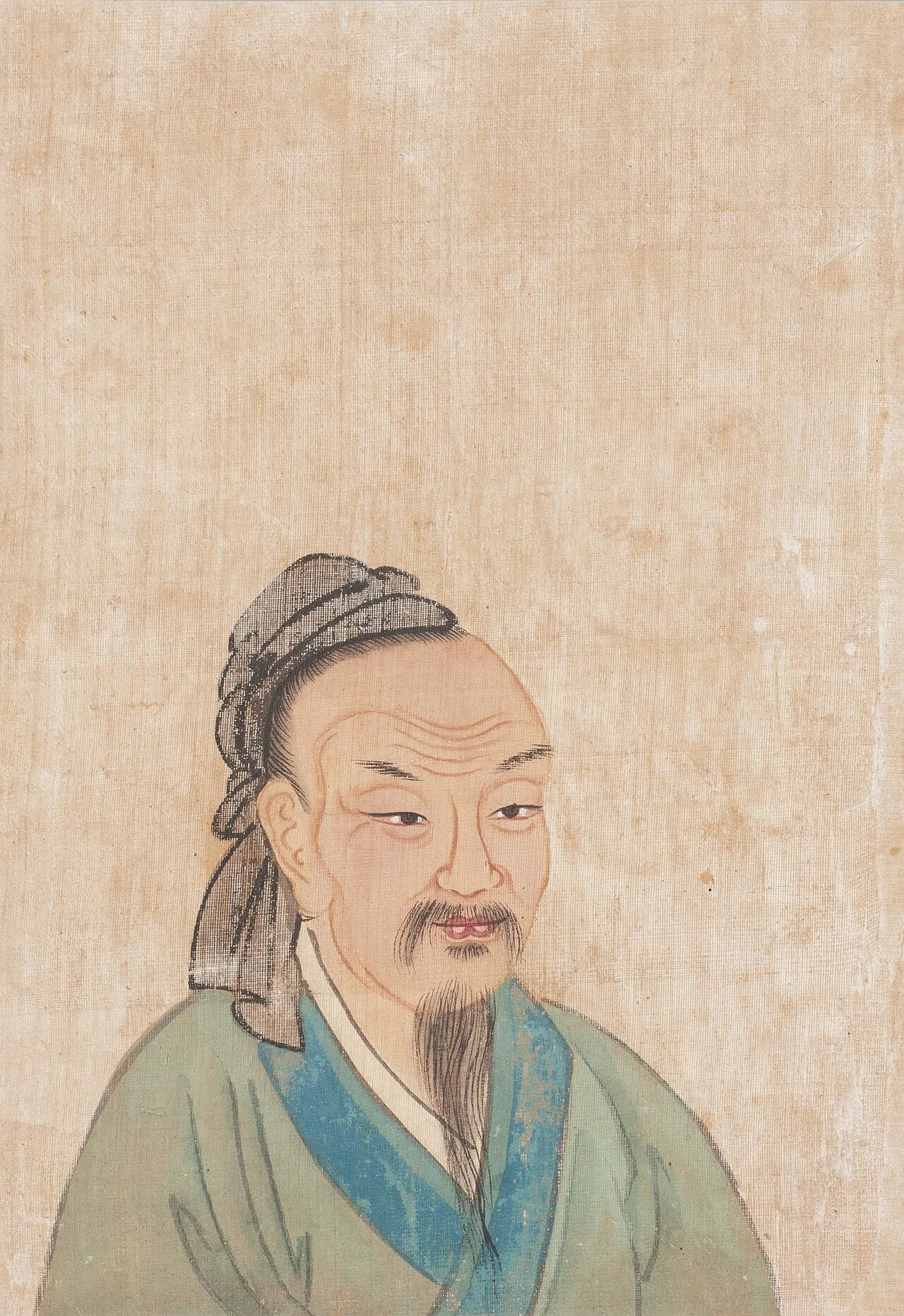 Portrait of the poet Qu Yuan from "Portraits of Famous Men"