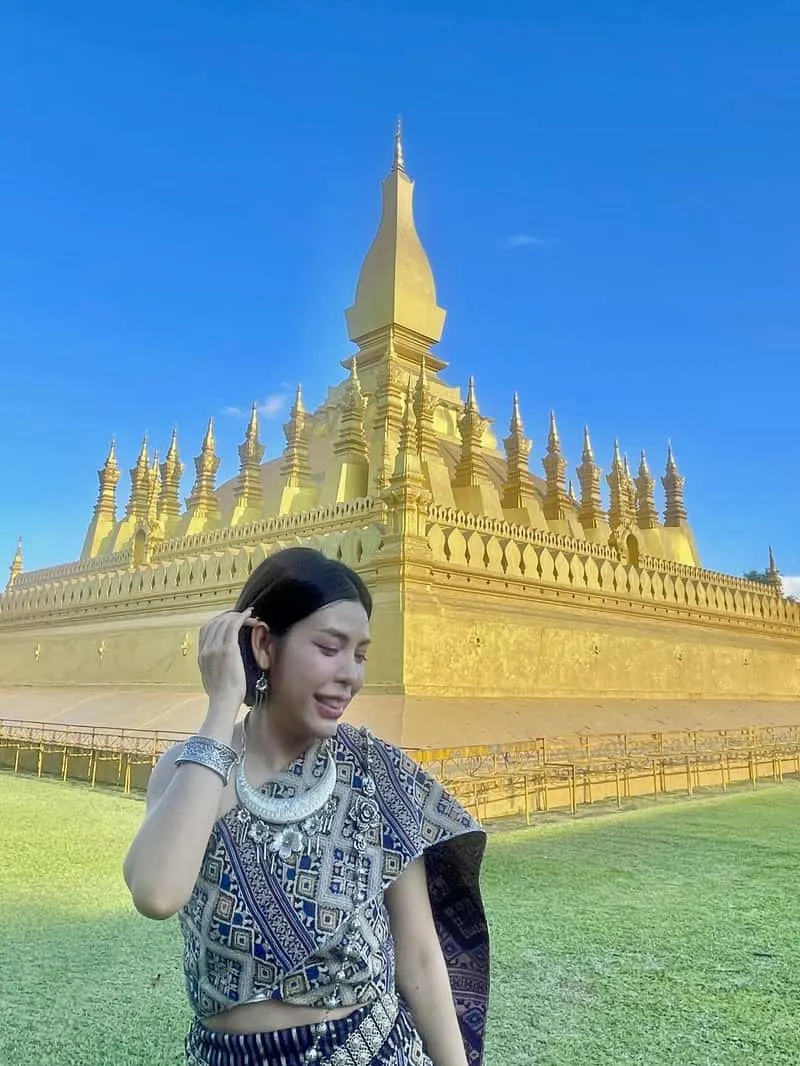 Pha That Luang golden stupa in Vientiane