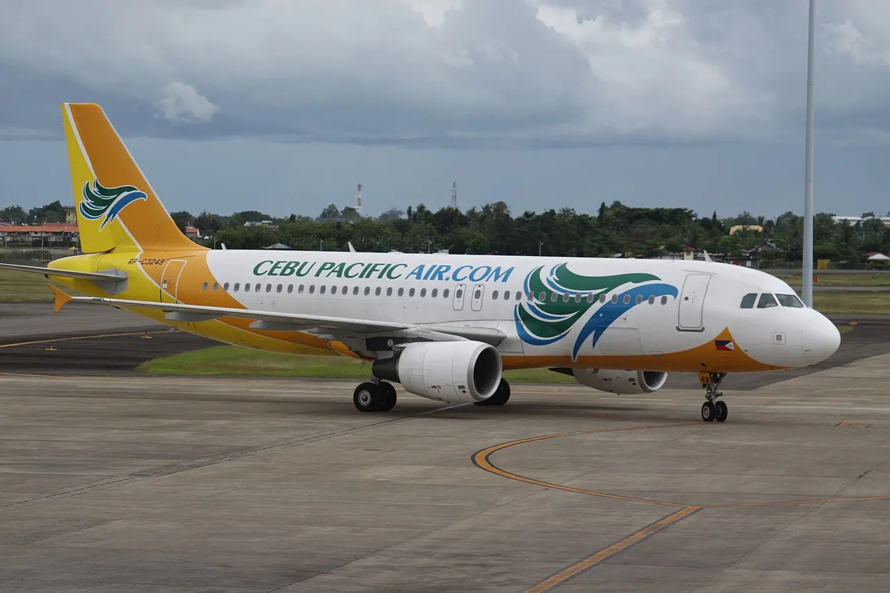 A Cebu Pacific Airbus A320 on the apron