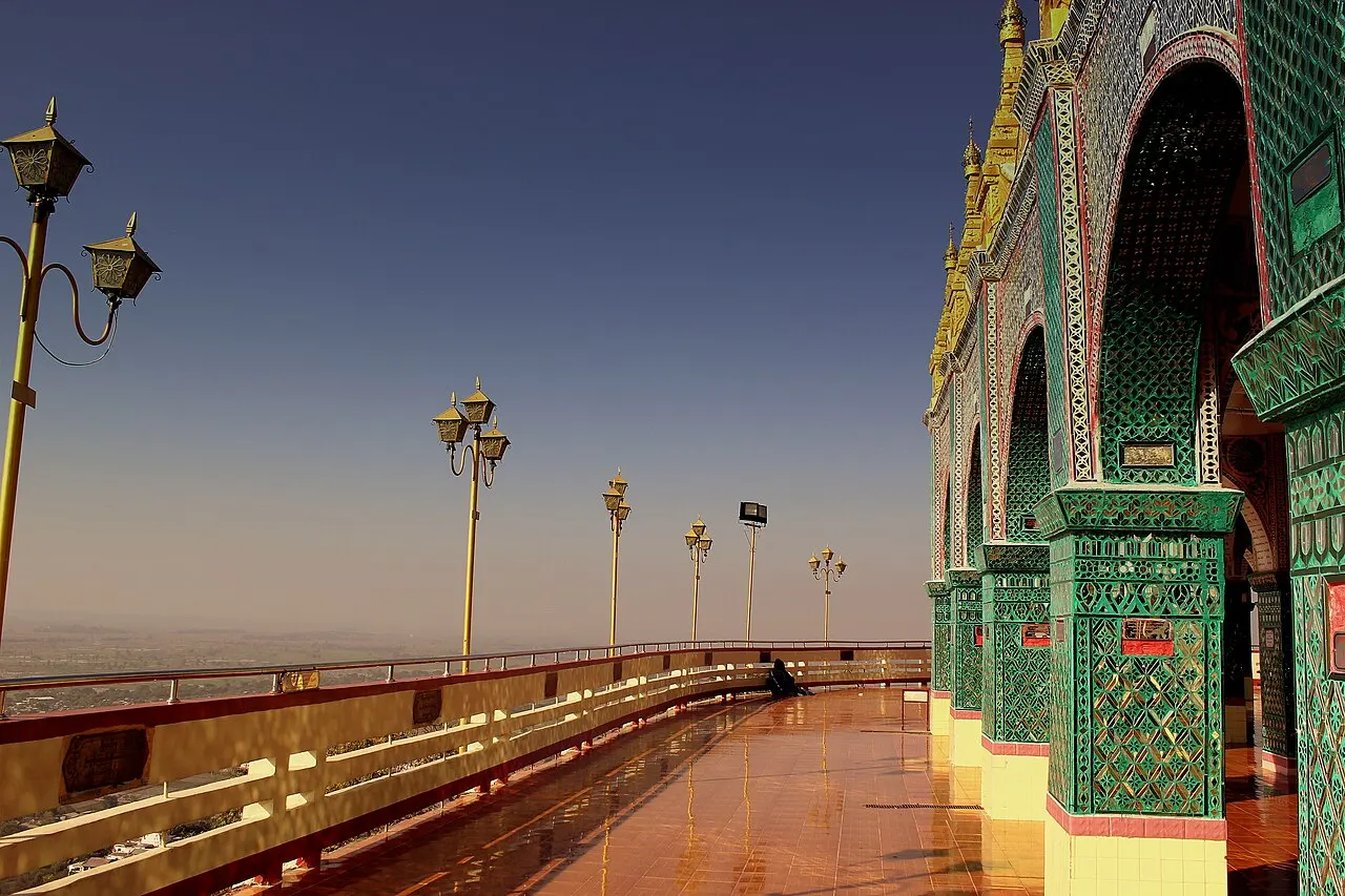 Terrace of Sutaungpyei Pagoda on Mandalay Hill