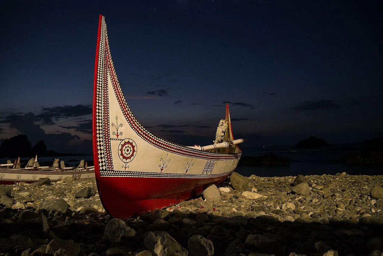 Traditional Tao canoe on Orchid Island