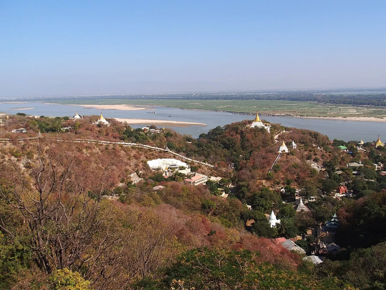 Pagodas on Sagaing Hill
