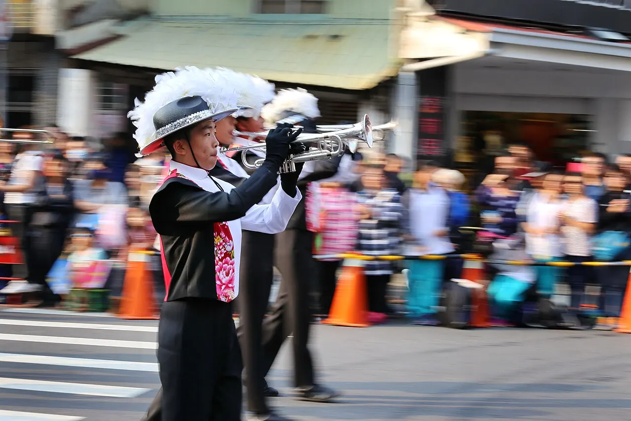 Marching band at the Chiayi City International Band Festival