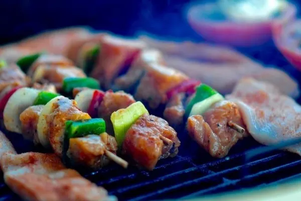 A neighbourhood Mid-Autumn Festival barbecue in Taipei