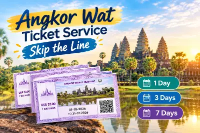 Angkor Wat Ticket Service – Official Angkor Pass with Skip-the-Line Service