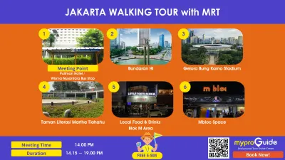 Jakarta Walking Tour With MRT | Multilingual Guide