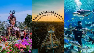 Siem Reap Nature Escape Flower Garden, Aquarium , Ferris Wheel Ride